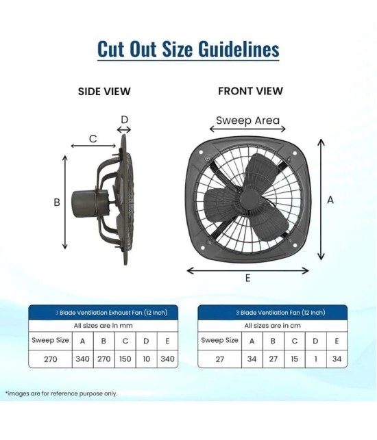 My Chetan 300 Metal Exhaust Fan Exhaust Fan Multicolor