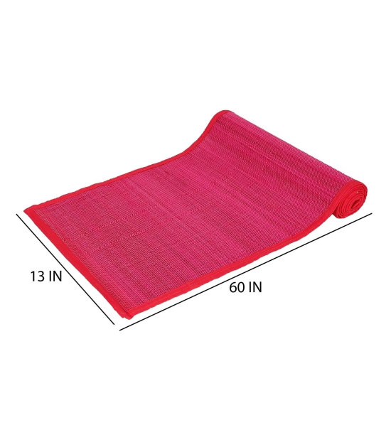 Bamboo Dining Mats - Pink (Set of 13)