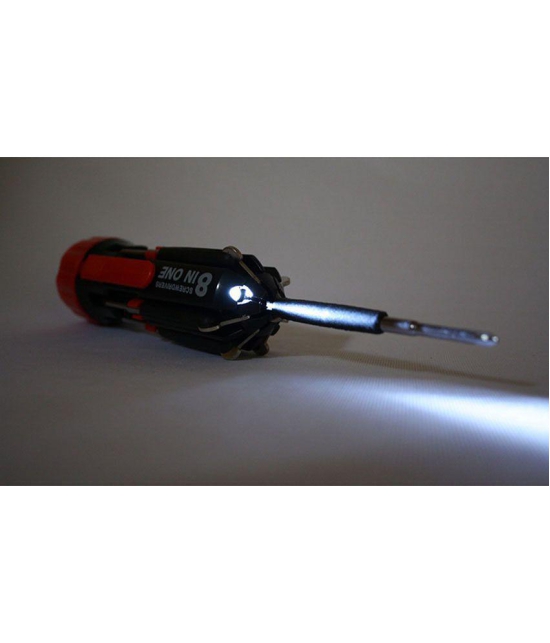 JM Screwdrivers Flash Light 8 in 1