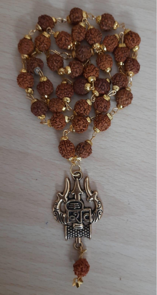 Latest Rudraksha Gold Plated Chain
