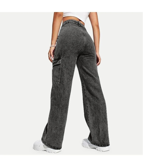 Radprix - Dark Grey Denim Regular Fit Womens Jeans ( Pack of 1 ) - None