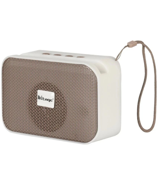 hitage BT-5.0 Glare 5 W Bluetooth Speaker Bluetooth V 5.0 with USB,SD card Slot Playback Time 24 hrs Brown - Brown