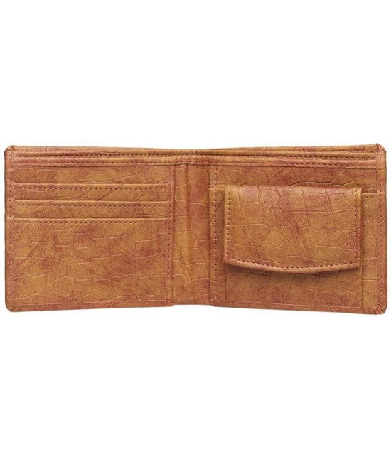 Loopa - Tan PU Mens Regular Wallet ( Pack of 1 ) - Tan