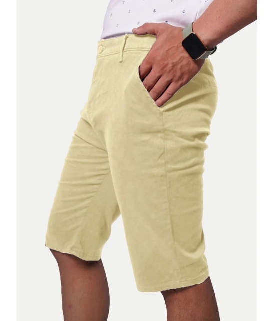 Radprix Beige Cotton Mens Shorts ( Pack of 1 ) - None