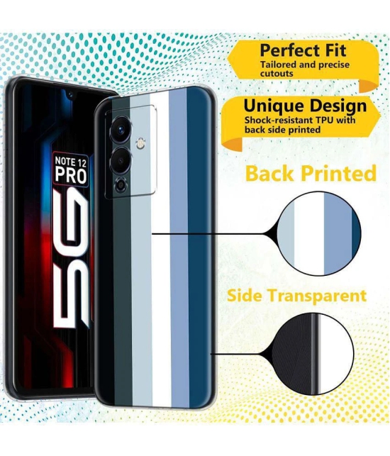 NBOX - Multicolor Printed Back Cover Silicon Compatible For Infinix Note 12 Pro 5G ( Pack of 1 )