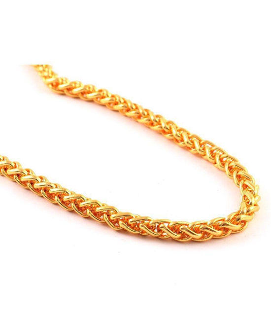 Jewar Mandi - Gold Plated Brass Chain ( Pack of 1 ) - None