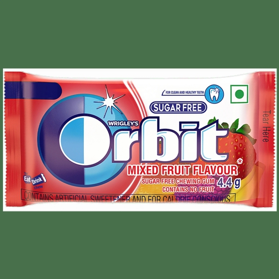 Wrigleys Orbit Mixed Fruit Gum, 4.4 gms