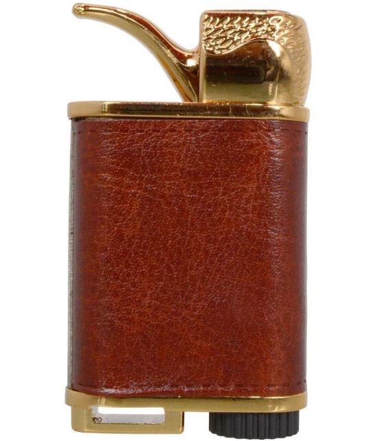 JMALL - Brown Aluminium Cigarette Lighter ( Pack of 1 ) - Brown