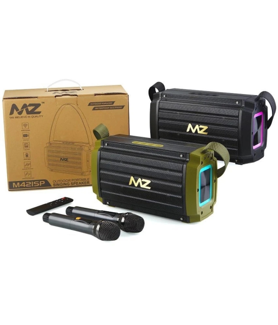 MZ M421SP 60 W Bluetooth Speaker Bluetooth V 5.0 with SD card Slot Playback Time 6 hrs Green - Green