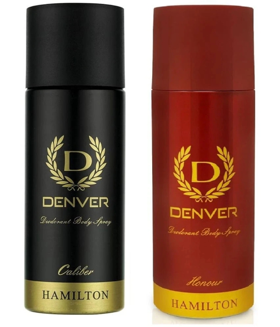 Denver Honour & Caliber Deo Deodorant Spray for Men - 200ML (Combo Pack of 2)