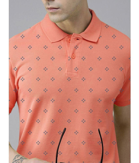 ADORATE - Coral Cotton Regular Fit Men's Polo T Shirt ( Pack of 1 ) - None