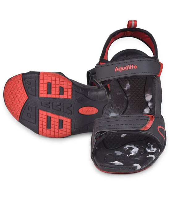 Aqualite - Black Mens Floater Sandals - None