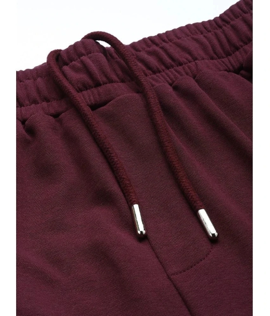 Dillinger Maroon Fleece Mens Trackpants ( Pack of 1 ) - None