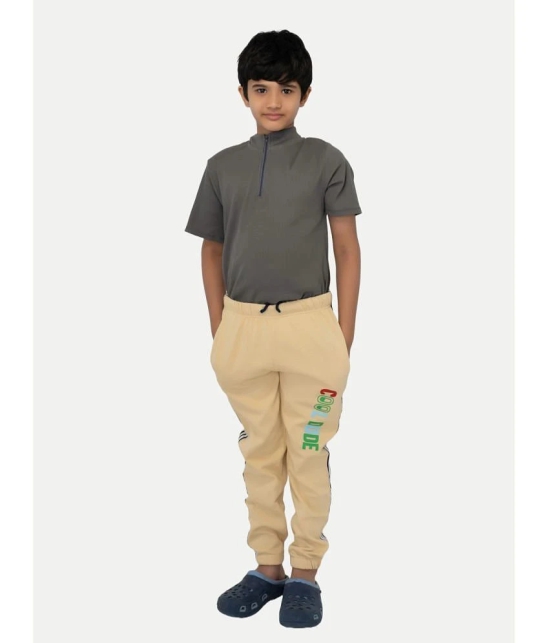 Radprix Beige Cotton Blend Boys Trackpant ( Pack of 1 ) - None