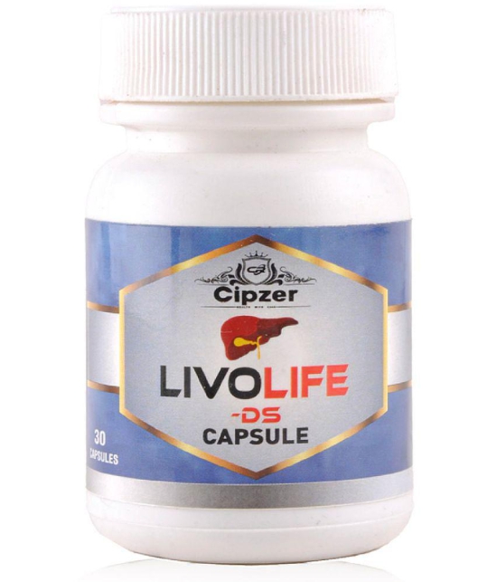 Cipzer Livolife Ds Capsule, Helps to Relieves Liver & Digestion Related Problems, 30 Capsules