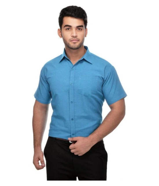 DESHBANDHU DBK - Blue Cotton Regular Fit Mens Casual Shirt (Pack of 1 ) - None