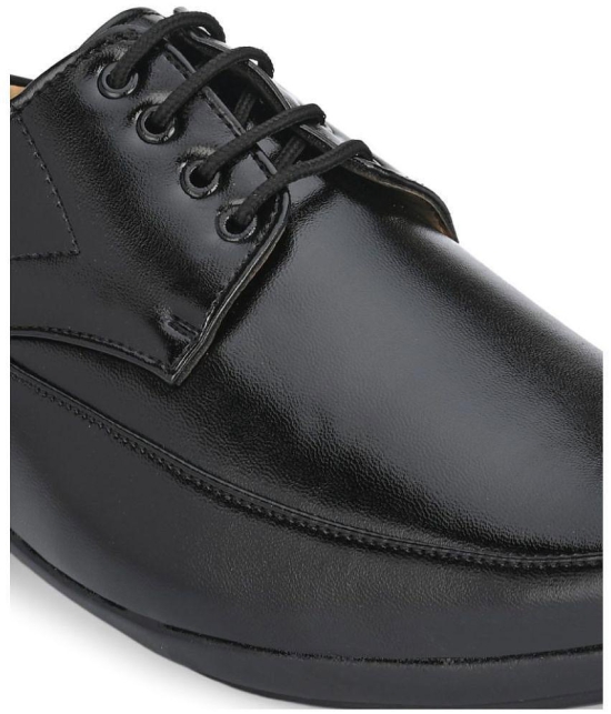 Shoevik Office Artificial Leather Black Formal Shoes - None