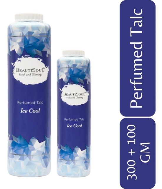 Beautisoul Talcum Powder Ice Cool Talc 400 gm Pack of 2