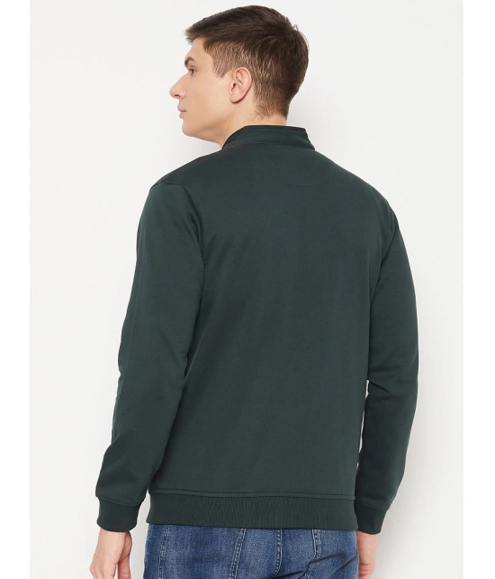 UNIBERRY Cotton Blend High Neck Mens Sweatshirt - Olive ( Pack of 1 ) - None