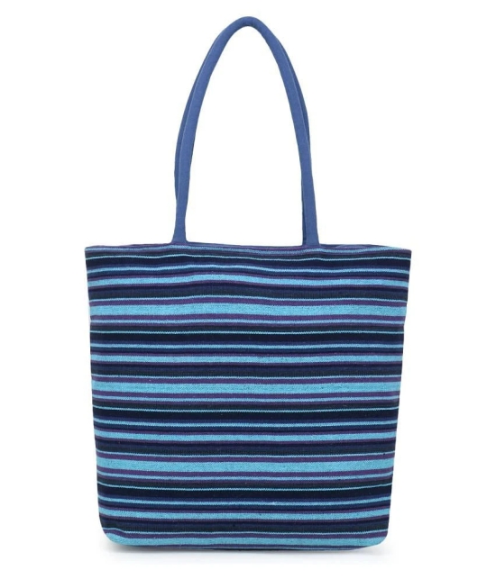 Anekaant Blue Jute Tote Bag - Blue