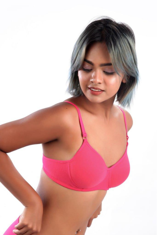 Women Hug Padded Bra M. Pink