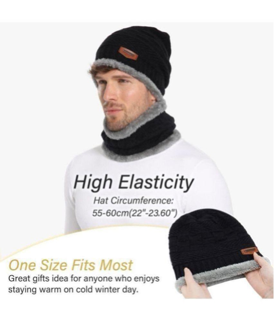 EIGHTEEN ENTERPRISE Multi Color Woollen Mens Cap ( Pack of 1 ) - Multi Color