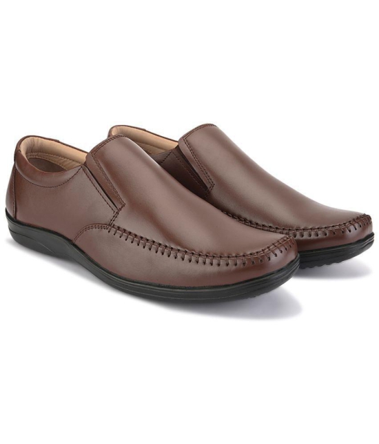 Fentacia - Brown Men's Slip On Formal Shoes - None