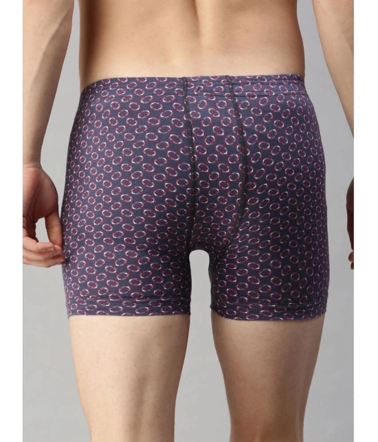 Lux Cozi - Purple Cotton Mens Trunks ( Pack of 3 ) - None