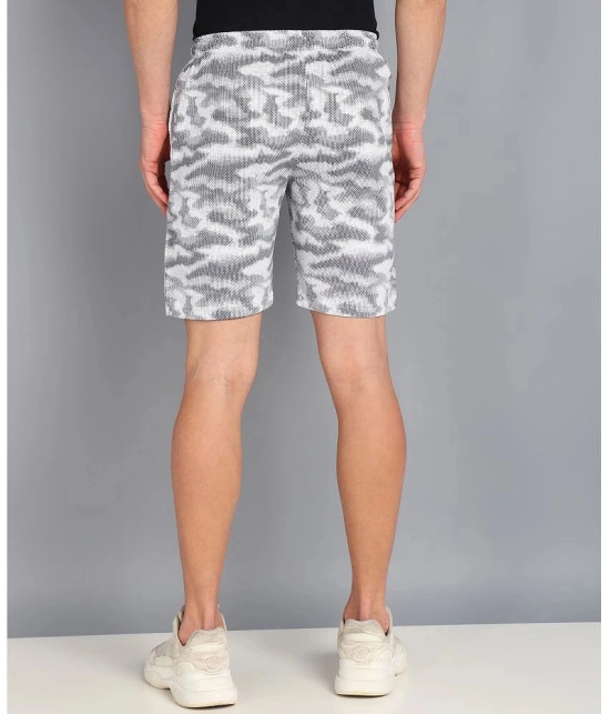 XFOX Grey Melange Blended Mens Shorts ( Pack of 1 ) - None