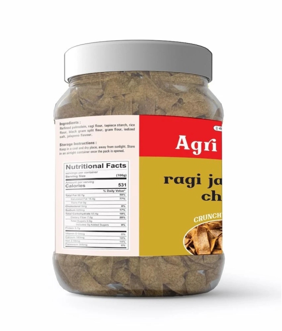 Agri Club Ragi Jalapeno Chips, 200 gm (Pack of 2)