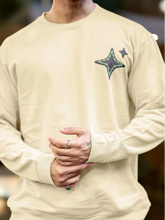 Star Beige Sweatshirt-L / Beige