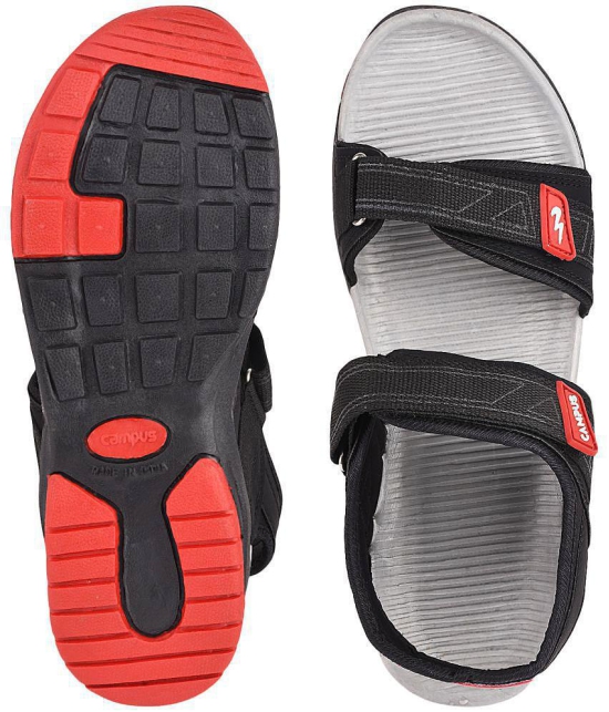 Campus - Black Men's Floater Sandals