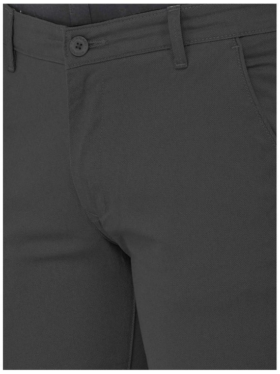 Rad Prix Regular Flat Mens Chinos - Black ( Pack of 1 ) - None