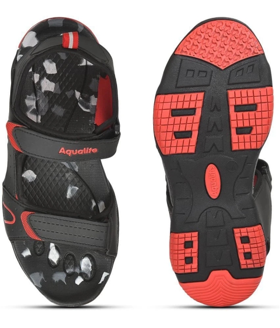 Aqualite - Black Mens Floater Sandals - None