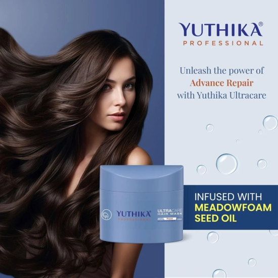 Yuthika Professional Ultra Care Hair Mask 500ml, Professional Hair Mask for Dull, Dry and Brittle hair, Advanced Hair Repair Mask