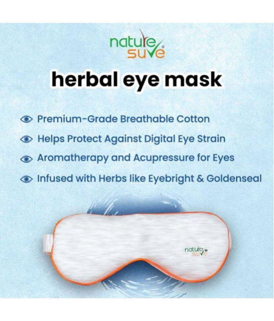 Nature Sure Large Herbal Eye Mask for Digital Eye Strain in Men & Women - 1 Pack