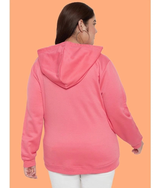 AUSTIVO Fleece Pink Hooded Sweatshirt - None