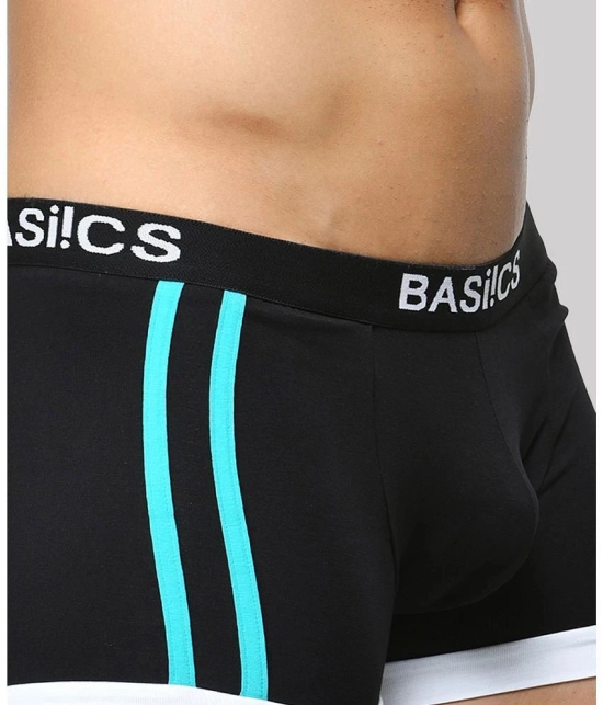 BASIICS By La Intimo - Black BCSTR01 Spandex Mens Trunks ( Pack of 1 ) - None