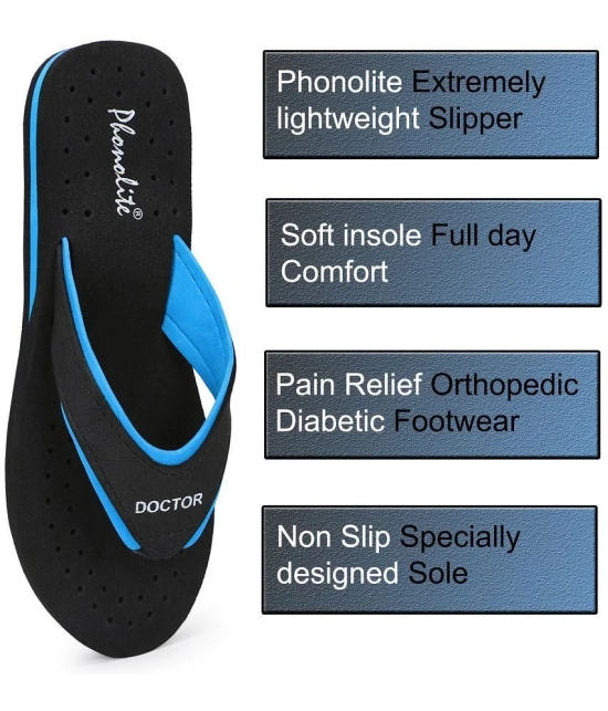 Phonolite Light Blue Womens Thong Flip Flop - None