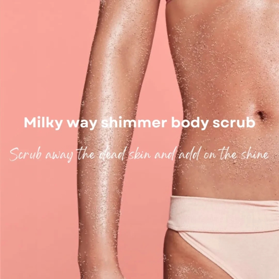 Milky Way Sparkle Body Scrub with Coffee