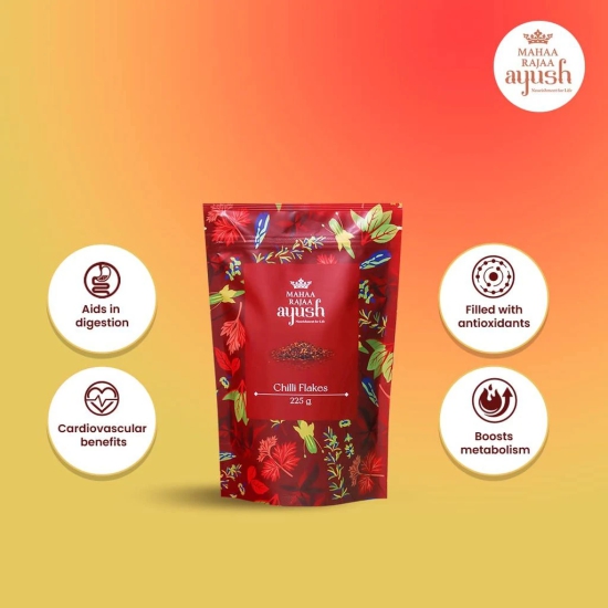 MahaaRajaa Natural Premium Chilli Flakes (225Gram)