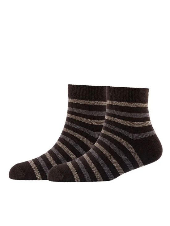 Men Pack Of 2 Striped Cotton Ankle Length Socks