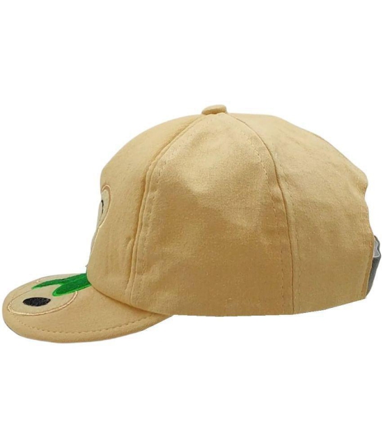 Zacharias boy's Kids Cotton Cap kc-07 Beige (Pack of 1) (1-4 Years) - None