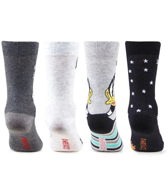 Bonjour Multicolored Looney Crew Unisex Socks(6-8Y) - 6-8Y