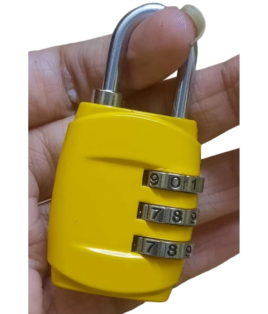 3Digit yellow  Padlock/Combination Lock