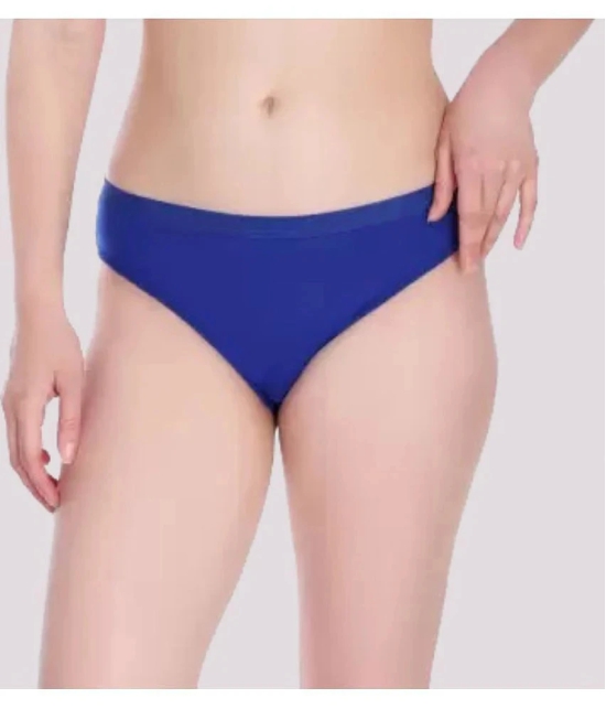 Kiran Enterprises - Multicolor Cotton Solid Womens Briefs ( Pack of 3 ) - None