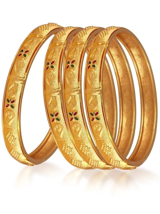 Vighnaharta Gold Bangle Set ( Pack of 2 ) - None