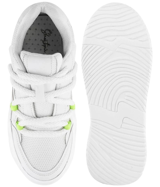 Shoetopia White Womens Sneakers - None