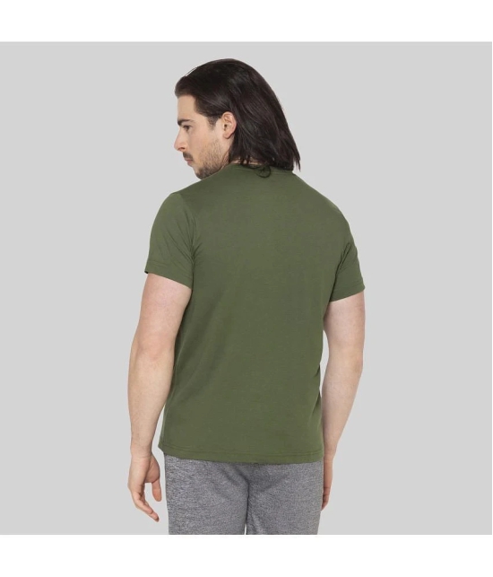 Bodyactive - Green Cotton Blend Regular Fit Mens T-Shirt ( Pack of 1 ) - None