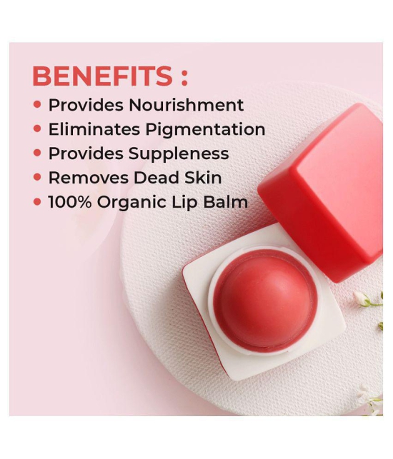 Organic Harvest Hibiscus (Red) Lip Balm for Dry & Chapped Lips - 10 gm